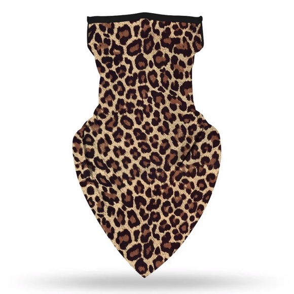 Accessories - Last 1! Leopard Cat facemask gaiter with ear loops